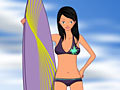 Surfer Girl Dress Up az online játékhoz