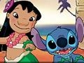 Lilo és Stitch szórakoztató pihennek a tengerparton az online játékhoz